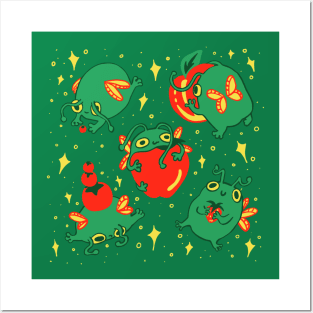 Fruity fairy froggies Posters and Art